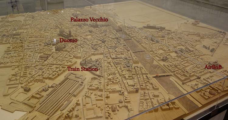 Model of Florence in the Uffizi