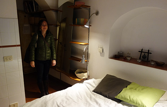 Leaving the AirBnB in Rome