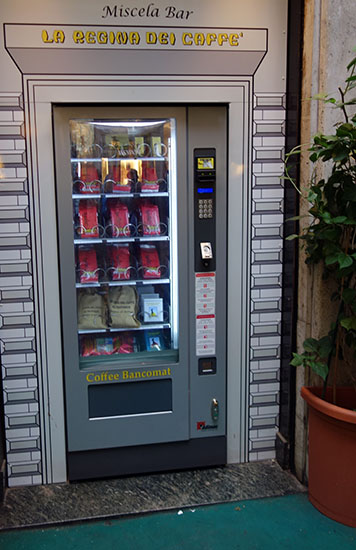 Coffee vending machine!